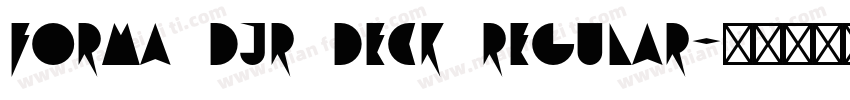 Forma DJR Deck Regular字体转换